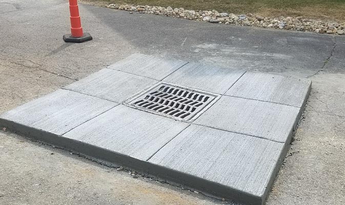 Concrete Catch Basin Drain Repair